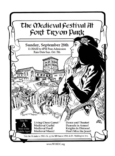 It’s back this Sunday. The Annual Medieval Festival in Inwood.